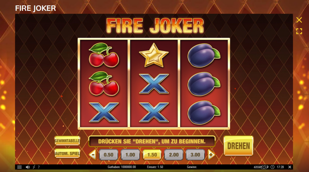 fire joker bonus spielautomat Winfest